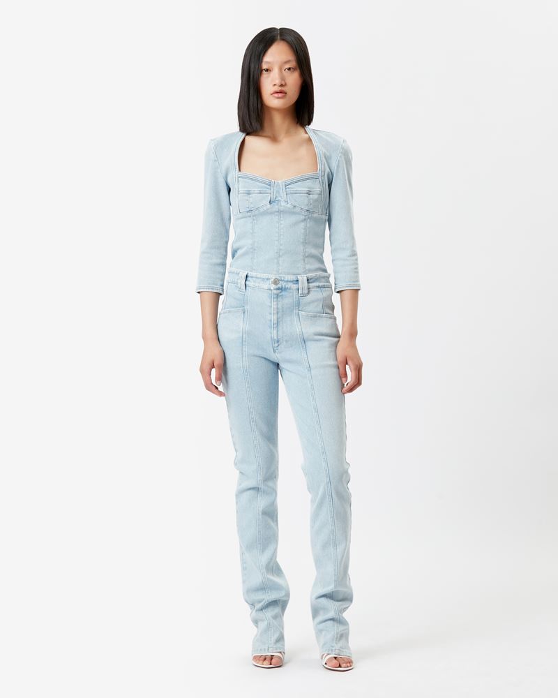 VOKAYAE STRAIGHT DENIM PANTS